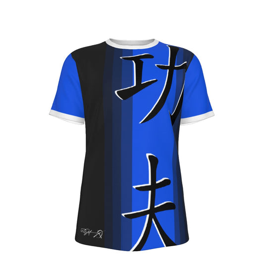 Wing Chun Blue to Black - O-Neck T-Shirt