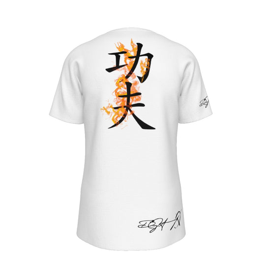 Wing Chun KungFu w Flames - O-Neck T-Shirt