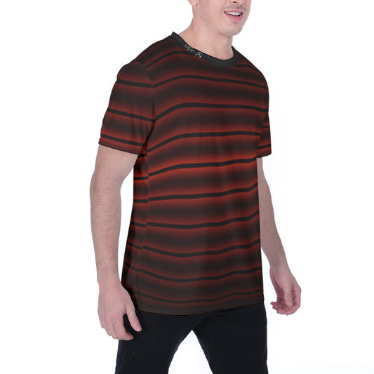 Striped Red and Black T-Shirt - |160GMS KPO02